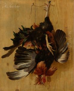 Un coq mort suspendu a un clou Un coq mort suspendu a un clou