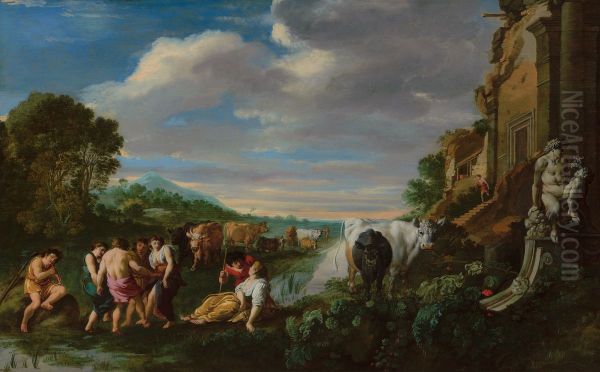 Landscape with Shepherds - view 1