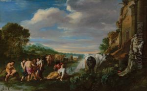 Landscape with Shepherds by Moses van Uyttenbroeck