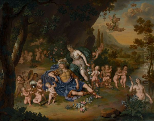 Armida Binding the Sleeping Rinaldo with Flowers - view 1
