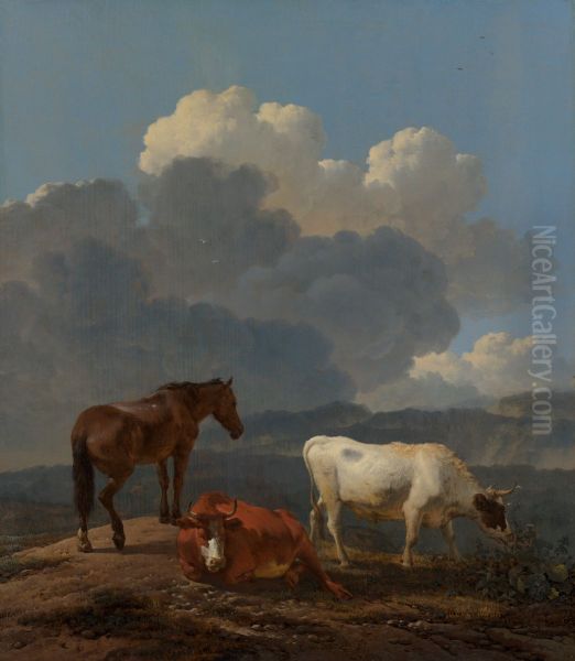 Italianate Landscape with Cattle - view 1