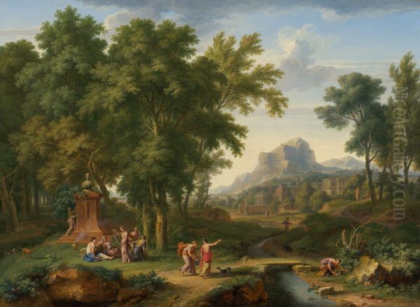 Arcadian Landscape with a Bust of Flora - view 1