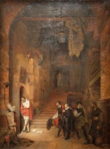 Montaigne visitant Le Tasse en prison.