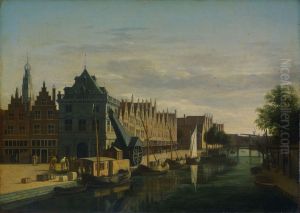 De Waag (Weighing House) and Crane on the Spaarne, Haarlem