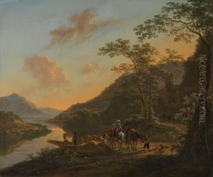 Italian Landscape with Ferry by Jan Both