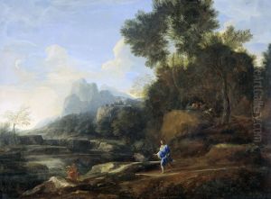 Italiaans landschap by Gaspard Dughet