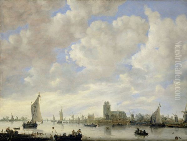 View of the Merwede off Dordrecht. - view 1
