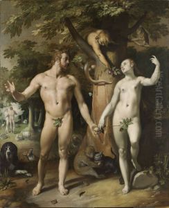 The Fall of Man by Cornelis van Haarlem