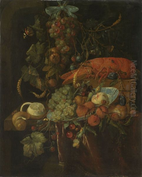 Still Life with Fruit and Lobster - view 1
