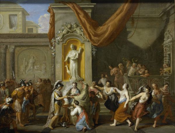 Het huwelijk van Alexander de Grote met Roxane van Bactrie - view 1