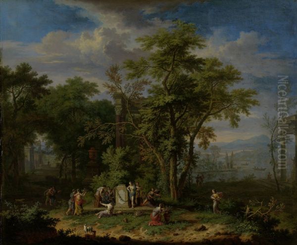 Arcadian Landscape with a Ceremonial Sacrifice - view 1