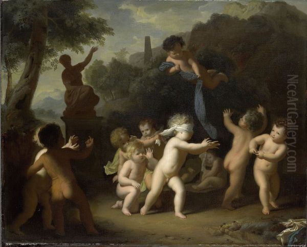 Spelende putti - view 1