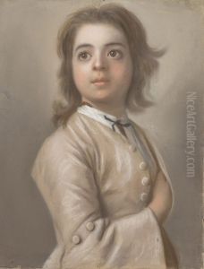 Studie van een jongen ter halve lijve by Jean-Etienne Liotard