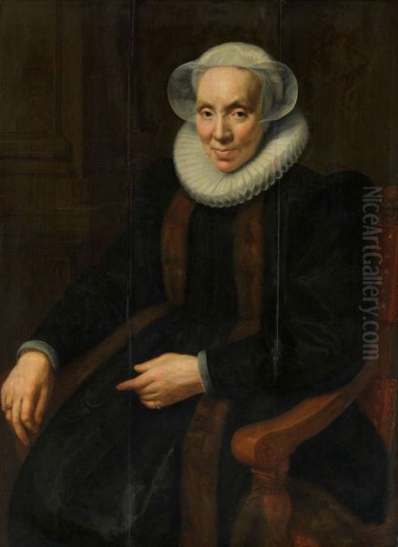 Portrait of Maria van Utrecht (c. 1552/53-1629) - view 1