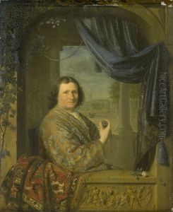 Portret van een man met horloge