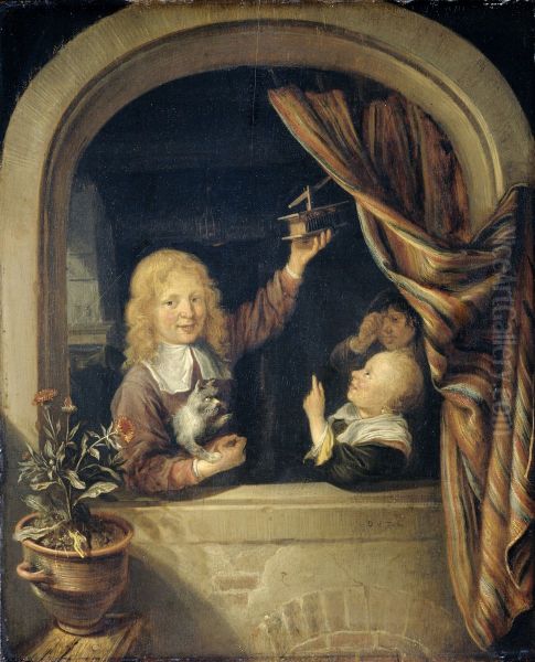 Kinderen met een muizenval - view 1