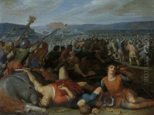De Bataven verslaan de Romeinen bij de Rijn - view 1