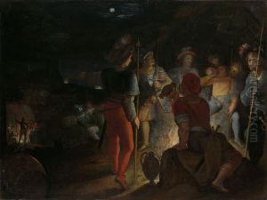 De Bataafse belegering van het Romeinse legerkamp Vetera by Otto van Veen