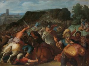 Valentinus wordt krijgsgevangen gemaakt by Otto van Veen