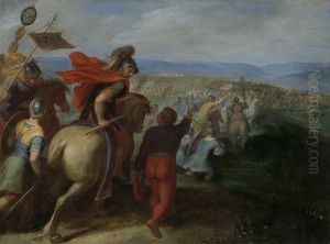 De Romeinen onder Cerealis verslaan Claudius Civilis door het verraad van een Bataaf by Otto van Veen