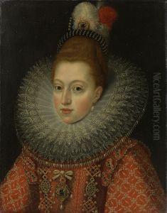 Portret van Margaretha van Oostenrijk (1584-1611). Echtgenote van Filips III Portret van Margaretha van Oostenrijk (1584-1611). Echtgenote van Filips III