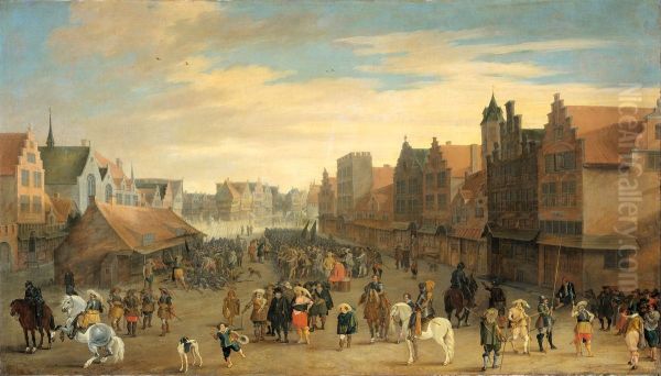 The Disbanding of the 'Waardgelders' (Mercenaries in the Pay of the Town Government) by Prince Maurits in Utrecht, 31 July 1618 - view 1