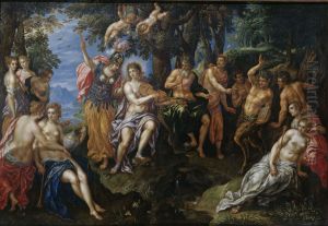 The Contest between Apollo and Pan by Hendrick De Clerck