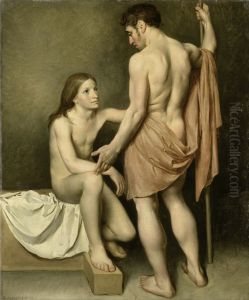 Academiestudie van een man en een vrouw by Woutherus Mol