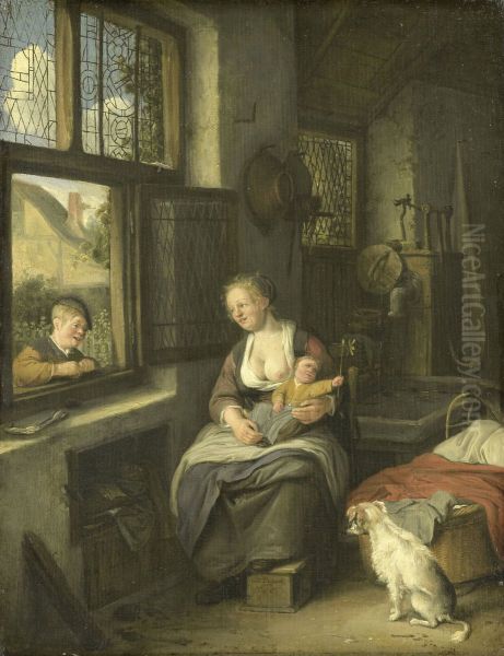 Een moeder met haar kinderen - view 1