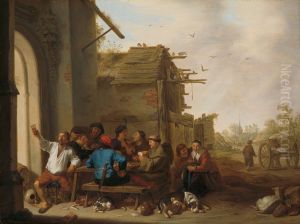 Gezelschap voor een dorpsherberg