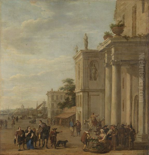 Italiaans marktplein - view 1