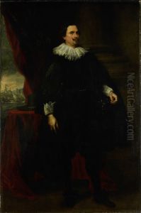 Portrait of Francois (?) van der Borght, merchant of Amsterdam by Sir Anthony Van Dyck