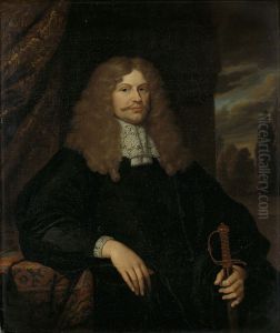 Cornelis Backer (1633-81). Raad, schepen en kolonel der burgerij te Amsterdam by Caspar Netscher