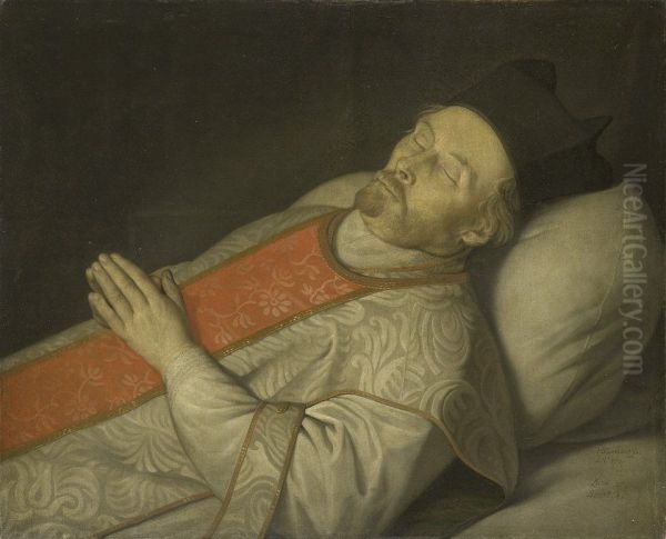 Johannes Puttkammer (1600-71). Licentiate in theology at the university of Utrecht, on his deathbed - view 1