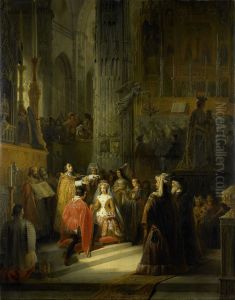 Het huwelijk van Jacoba van Beieren, gravin van Holland, en Jan IV, hertog van Brabant, op 10 maart 1418