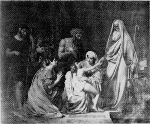 Elisha resurrecting the Son of the Shunamite Woman - view 1