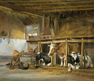 Koeien op stal by Jan Van Ravenswaay