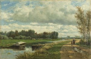 Landscape near The Hague by Willem Roelofs