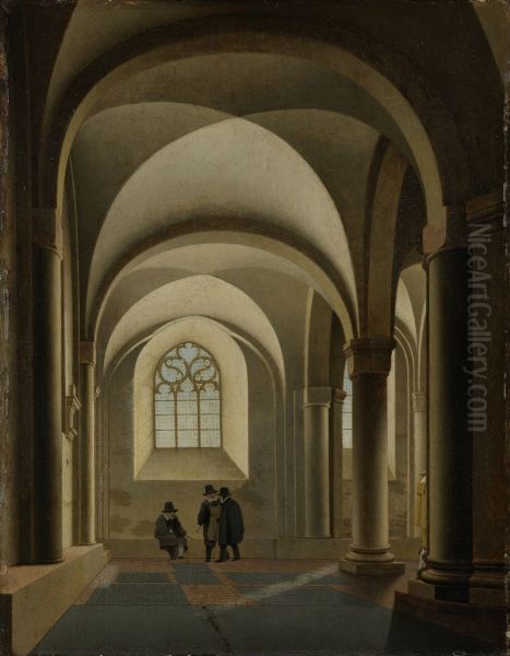 The westernmost bays of the south aisle of the Mariakerk in Utrecht - view 1