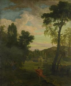 Arcadisch landschap met Jupiter en Io