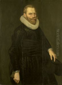 Portret van Dirck Hasselaer (1581-1645) by Cornelis van der Voort