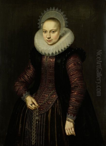 Portret van Brechtje Overrijn van Schoterbosch (1592-1618) - view 1