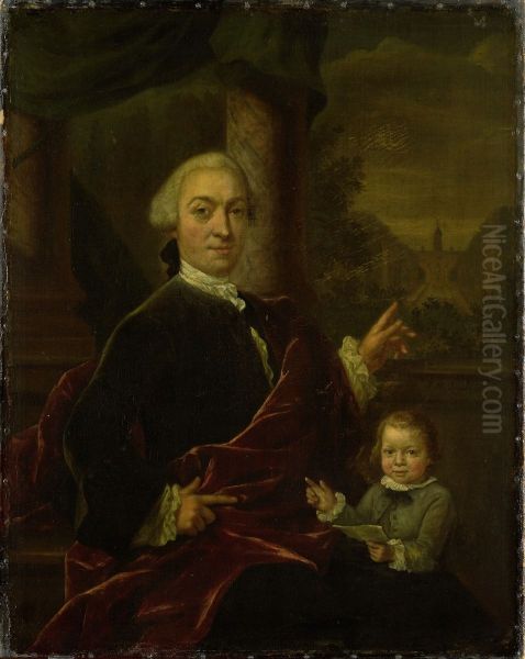 Jan van de Poll (1721-1801). Bankier en burgemeester van Amsterdam (1787) met zijn zoontje Harman - view 1