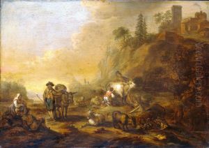 Landscape with Shepherds by Cornelis de Bie