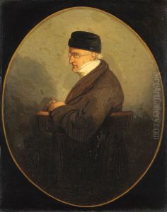 Portrait of David Pierre Giottino Humbert de Superville (1770-1849) by Jacobus Ludovicus Cornet
