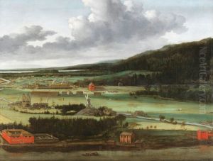 Hendrik Trip's Cannon Foundry in Julitabruk, Sweden by Allaert van Everdingen
