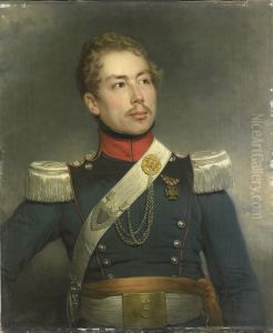 Christian Edouard Fraser (1812-79). Tweede luitenant van het 5de regiment der Dragonders