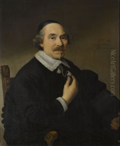 Portret van een man, waarschijnlijk Pieter Anthonisz van Bronckhorst (1588-1661) by Anthonie Palamedesz.