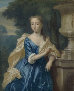 Portrait of Justina Johanna Ramskrammer, Wife of Isaac Parker by Philip van Dijk