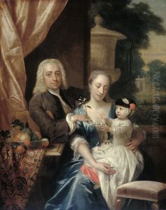 Isaac Parker, zijn echtgenote Justina Johanna Ramskrammer en hun zoontje Willem Alexander by Philip van Dijk